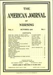 The American Journal of Nursing Vol. 1 No. 1 by Normadeane Armstrong Ph.D, A.N.P.