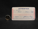 Polio Pioneer Card and Pin - 1 by Normadeane Armstrong Ph.D, A.N.P.